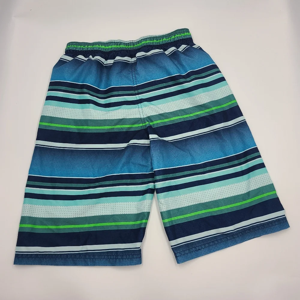 Under Armour boys' striped swim trunks size L